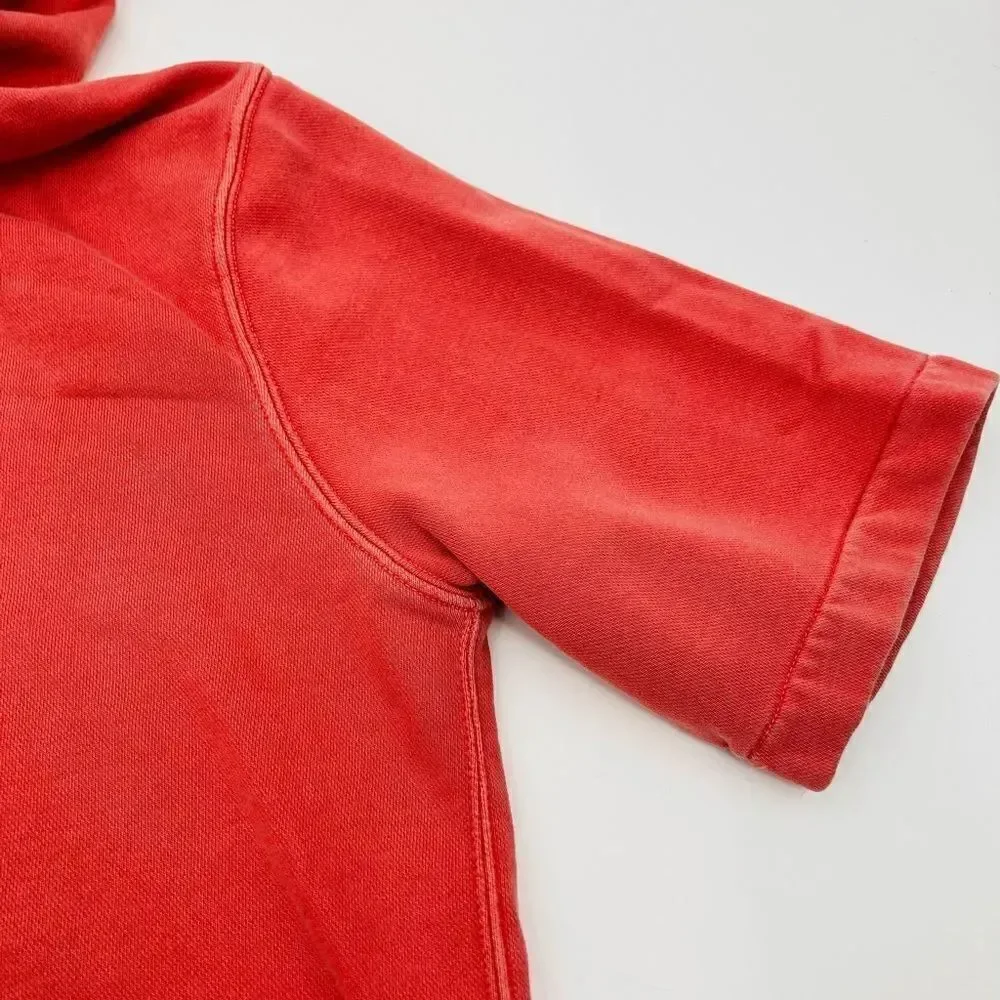 Nike | women’s short sleeve oversized hoodie workout sweatshirt | size large